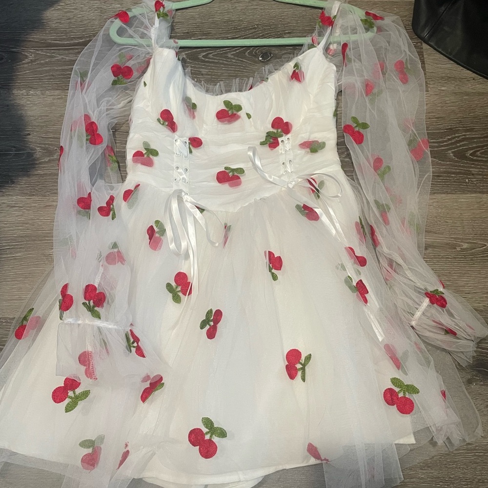 Tulle cherry dress